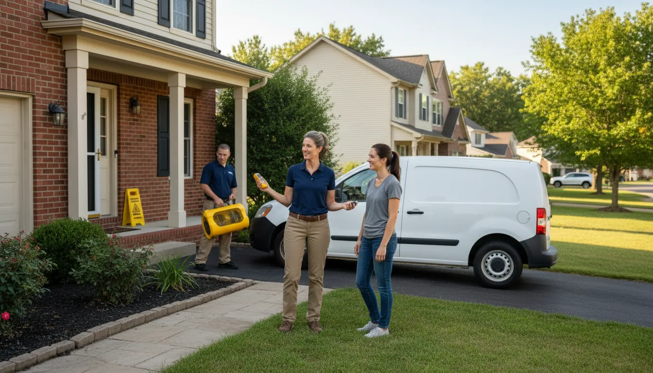 Residential water damage restoration in College, AK